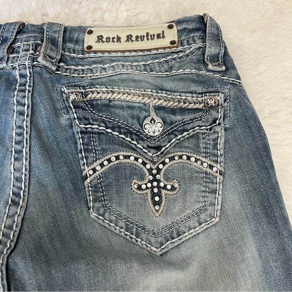 Rock Revival Buckle Sasha Easy Boot Women Jeans size 27 - Picture 3 of 12